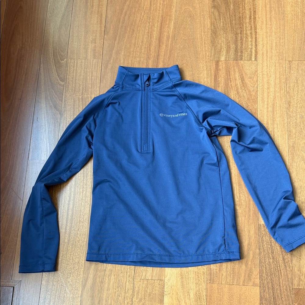 Vineyard Vines Blue Half-Zip Performance Pullover